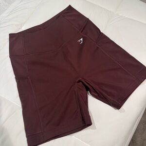 Women's Burgundy GymShark Shorts